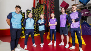 <p>Ireland's Fittest Family coaches Donncha O'Callaghan, Davy Fitzgerald, Anna Geary, Ellen Keane, Michael Darragh MacAuley and Andrew Trimble. Picture: Andres Poveda</p> <p>Ireland's Fittest Family coaches Donncha O'Callaghan, Davy Fitzgerald, Anna Geary, Ellen Keane, Michael Darragh MacAuley and Andrew Trimble. Picture: Andres Poveda</p>
