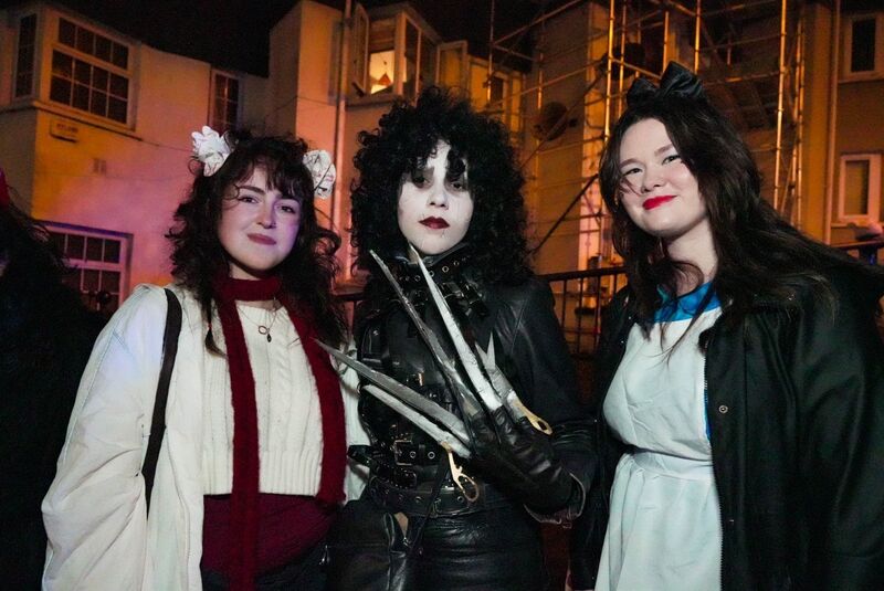 Miriam Skonieczna, Bruna Fontuoura and Alice Eager watching the parade. Miriam Skonieczna, Bruna Fontuoura and Alice Eager watching the parade.