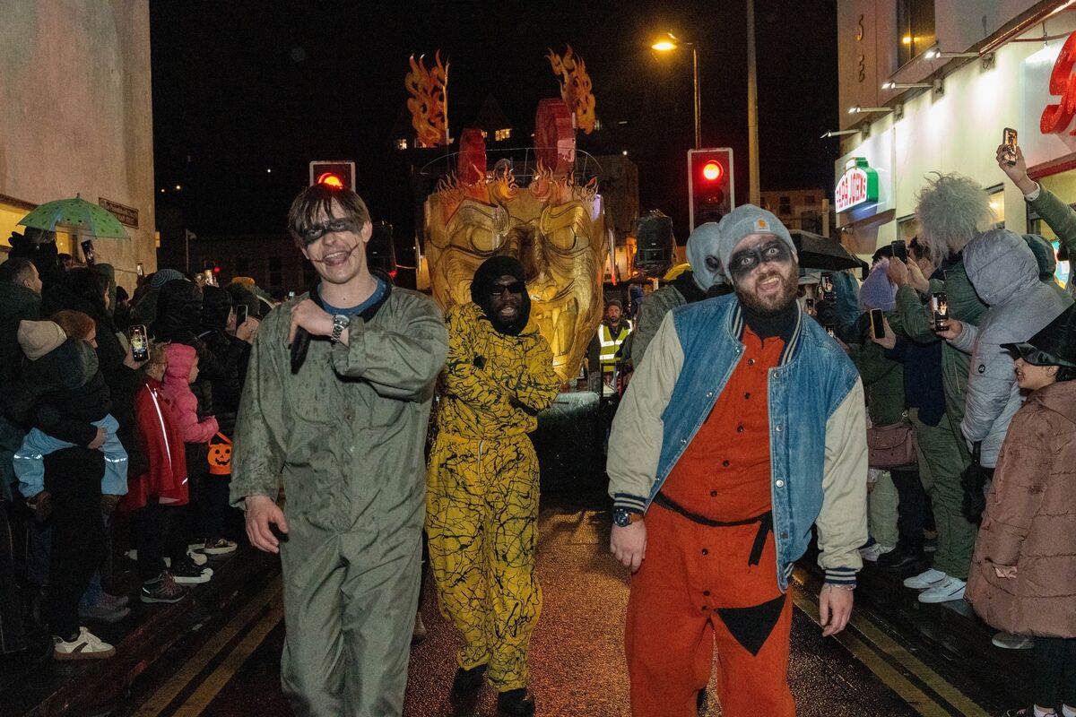 Mmbers of the Craic’d Up hip-hop group.