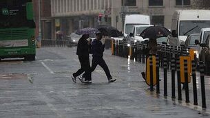 Yellow rain warning issued for four counties