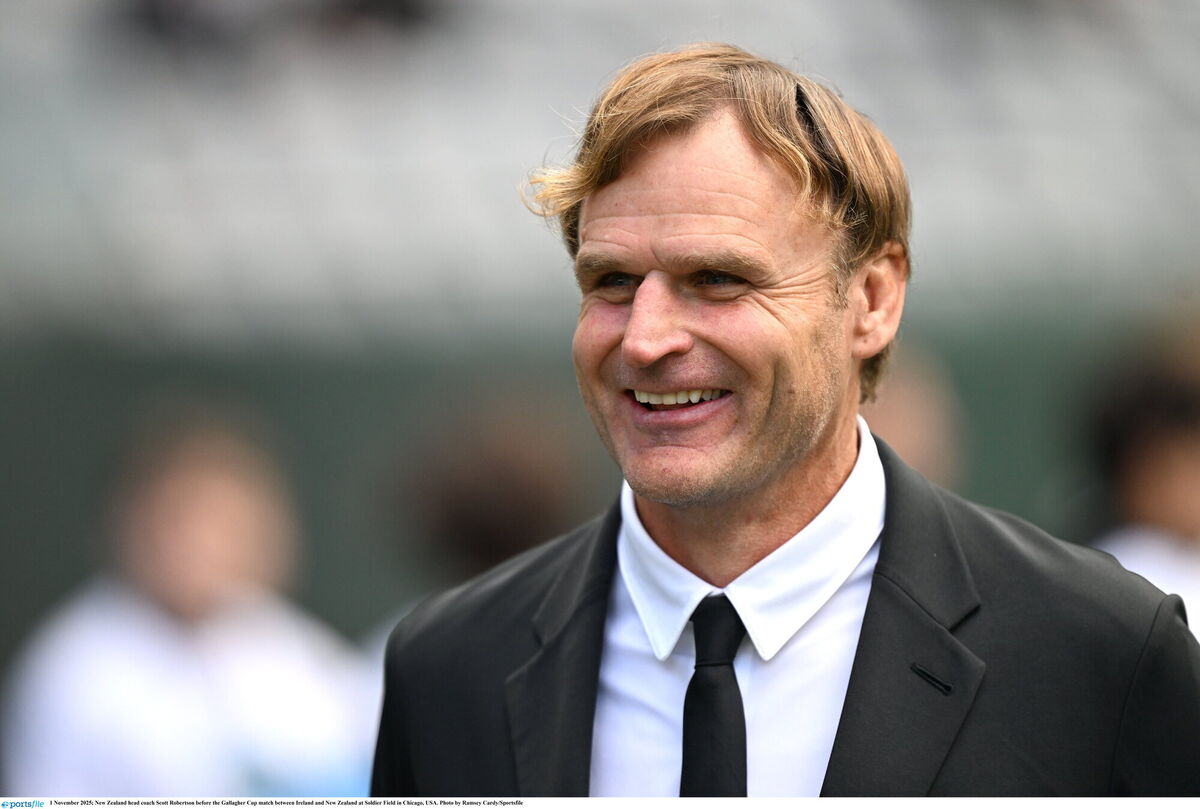 New Zealand head coach Scott Robertson. Pic: Ramsey Cardy/Sportsfile