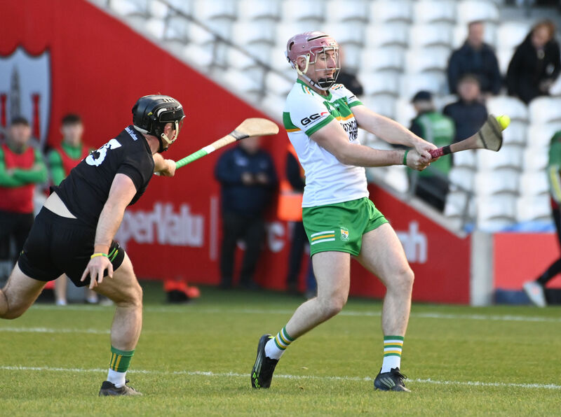 Bride Rovers' Shane O'Connor clears from Castlelyons' David Morrison. Picture: Eddie O'Hare Bride Rovers' Shane O'Connor clears from Castlelyons' David Morrison. Picture: Eddie O'Hare