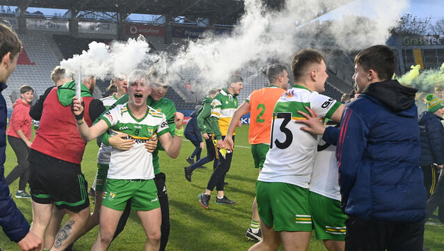<p>Bride Rovers' David Barry after defeating Castleyons in  the Co-Op Superstores SAHC final replay at SuperValu Páirc Uí Chaoimh. Picture: Eddie O'Hare</p>