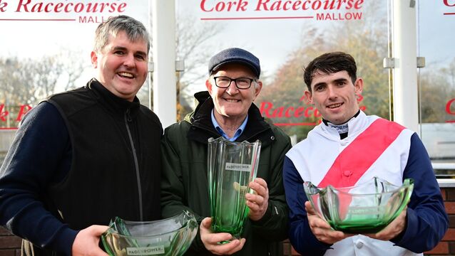 <p>Lonesome Boatman and Darragh O'Keeffe won the Cork Grand National for Sean Allen &amp; Paddy O'Leary. Picture: Healy Racing</p>