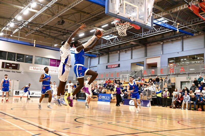  Tala Fam Thiam in action for UCC Demons against Belfast Star. Picture: Larry Cummins