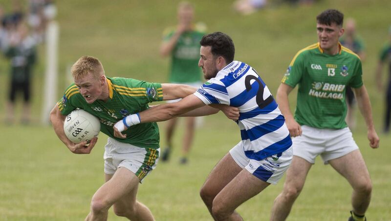 Damien Gore (left) scored 0-8 in Kilmacabea's McCarthy Insurance Group JAFC win over Carraig ba bhFear. Picture: Martin Walsh Damien Gore (left) scored 0-8 in Kilmacabea's McCarthy Insurance Group JAFC win over Carraig ba bhFear. Picture: Martin Walsh