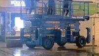 Two arrested as stolen scissor lift is taken for joyride in Cork city