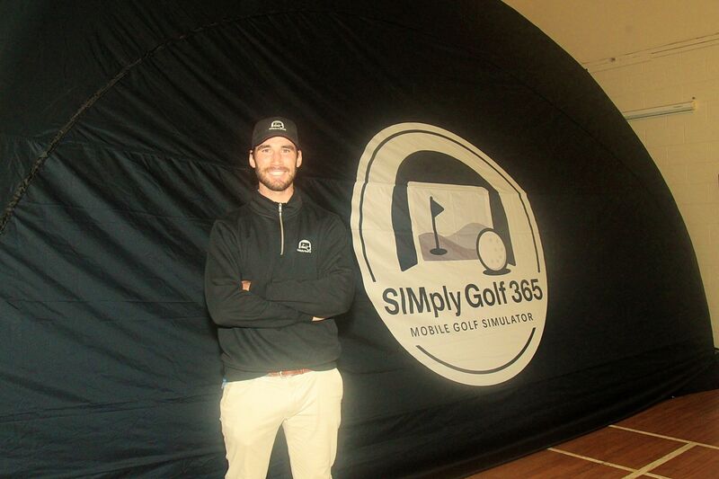 Jack Howard who has recently launched a new simulator experience, SIMply Golf 365. Picture: Niall O'Shea Jack Howard who has recently launched a new simulator experience, SIMply Golf 365. Picture: Niall O'Shea