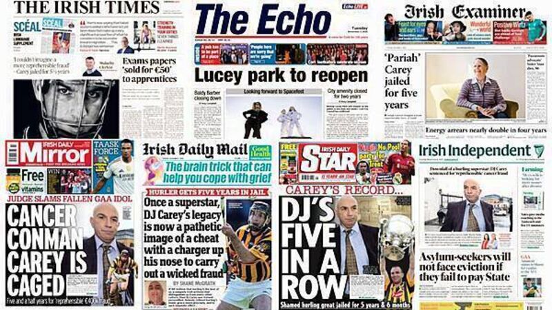 What the papers say: Tuesday's front pages