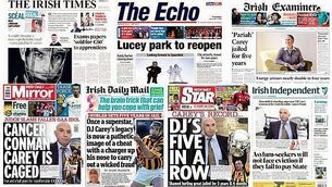 What the papers say: Tuesday's front pages What the papers say: Tuesday's front pages