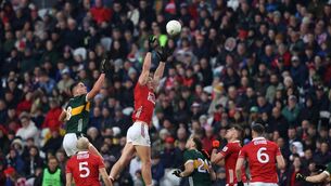 <p>Cork's Colm O’Callaghan makes a catch against Kerry this year. Picture: INPHO/Bryan Keane</p>