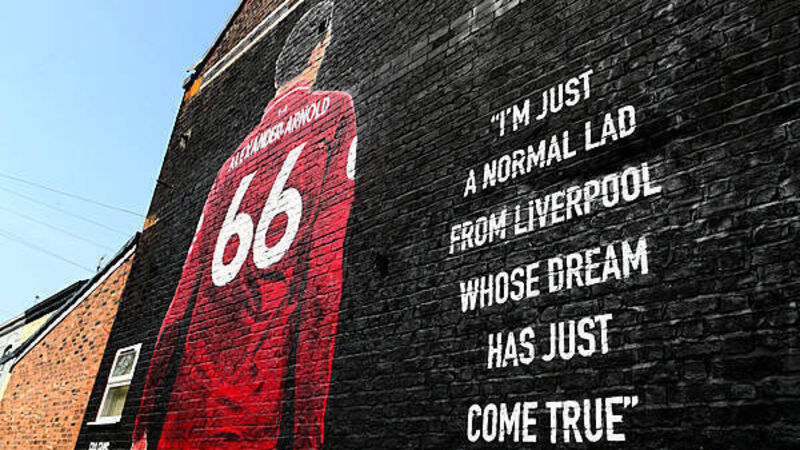 Trent Alexander-Arnold mural vandalised ahead of Anfield return with Real Madrid