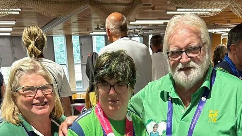 Mallow's  Julie Dwyer receives the Special Olympics Distinguished Service award for her commitment to the cause