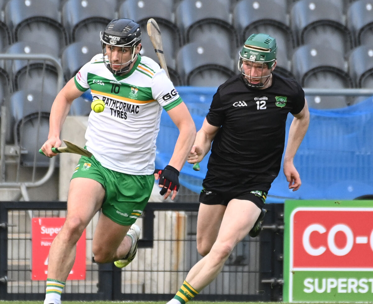 Bride Rovers' Conleith Ryan gets away from Castlelyon's Colm McCarthy during the Co-Op Superstores SAHC final replay at SuperValu Páirc Uí Chaoimh. Picture: Eddie O'Hare