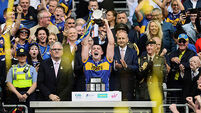 Ronan Maher lifts the Liam MacCarthy cup 20/7/2025