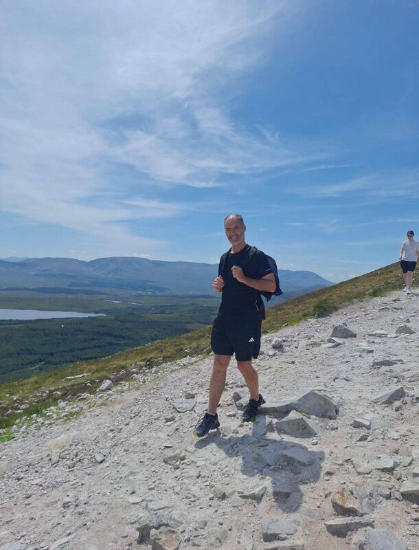 Diarmuid Linehan climbing Croagh Patrick last summer. Diarmuid Linehan climbing Croagh Patrick last summer.