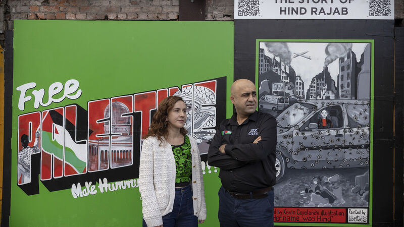 Izz Cafe unveils mural in memory of Palestinian girl Hind