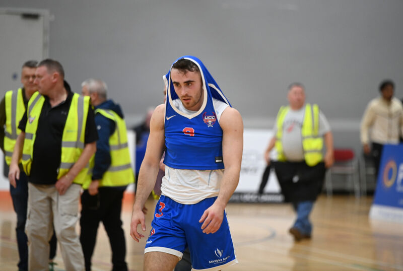 Dejection for James Hannigan, UCC Demons after the defeat to Belfast Star. Picture: Larry Cummins Dejection for James Hannigan, UCC Demons after the defeat to Belfast Star. Picture: Larry Cummins