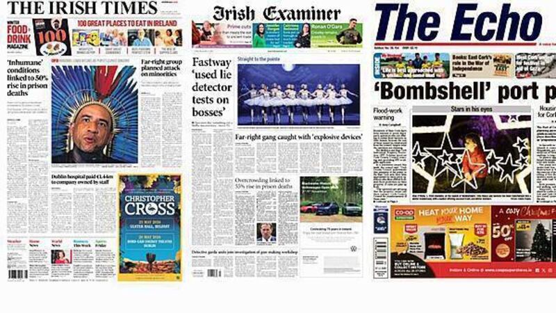 What the papers says: Friday's front pages