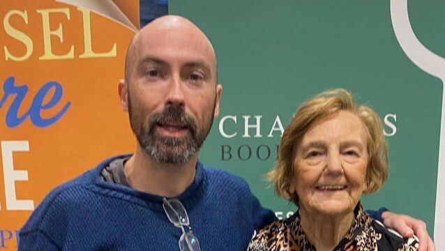 <p>Christopher McCarthy with Anne. F. Healy, two of the contributors to the book Midleton Golden Miscellany, celebrating 50 years of Midleton Writers Group.</p>
