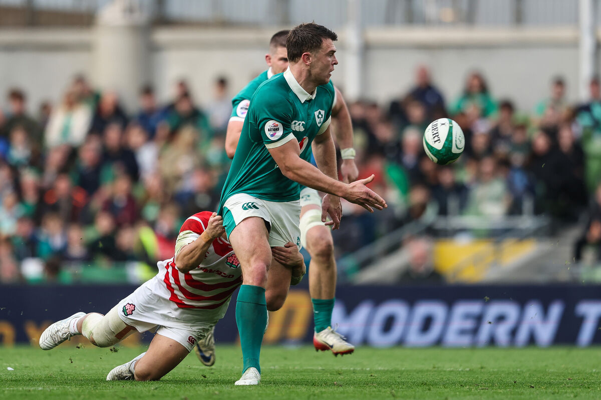 Ireland’s Tom Farrell in action against Japan. Picture: INPHO/Gary Carr