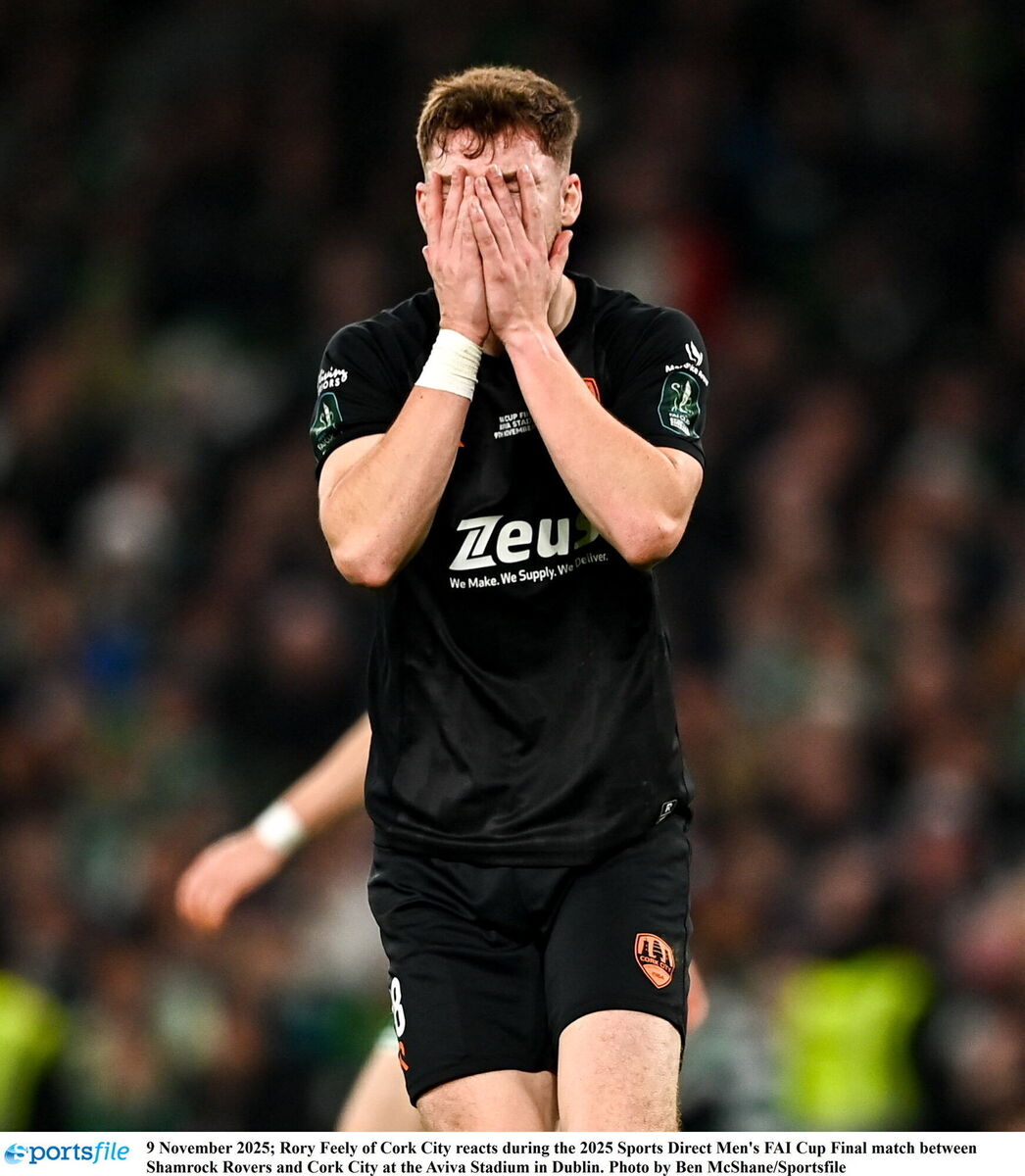 Frustration for Rory Feely of Cork City. Picture: Ben McShane/Sportsfile Frustration for Rory Feely of Cork City. Picture: Ben McShane/Sportsfile