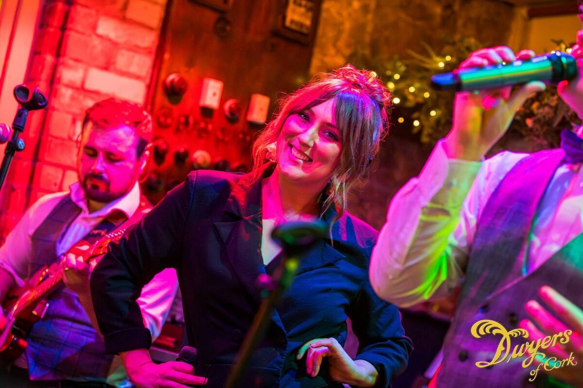 Roisin is part of a nine-piece band, The Offbeats, which played a number of venues during the Jazz Weekend. 