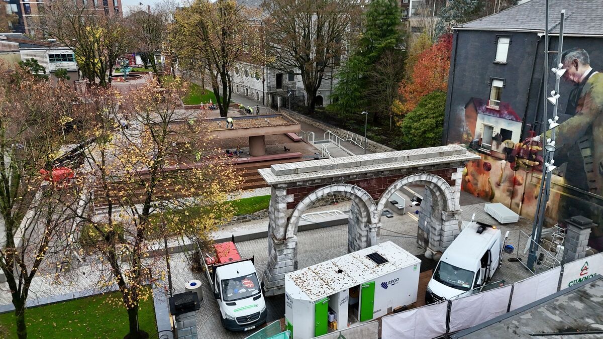  Upgrade to Bishop Lucey Park nears completion. Cumnor Construction for Cork City Council. Picture: Larry Cummins