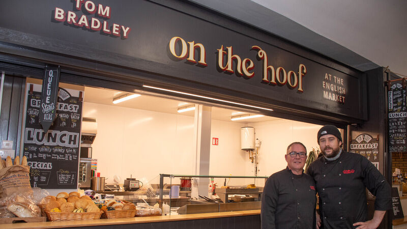 Gourmet stall serving fine food ‘On the Hoof’ at cork's English Market