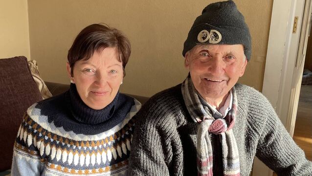 <p>Paddy McCarthy with his daughter Mary. </p>