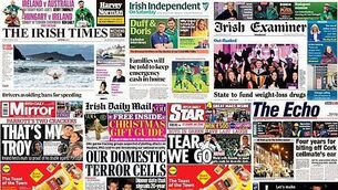 What the papers say: Saturday's front pages What the papers say: Saturday's front pages