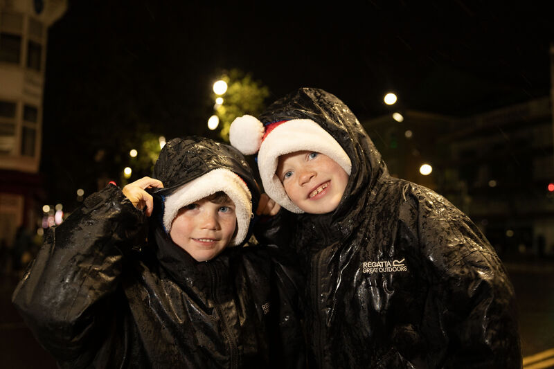 Tadhg and John Lehane, Carrigadrohid at the Corkmas Christmas Parade. Tadhg and John Lehane, Carrigadrohid at the Corkmas Christmas Parade.