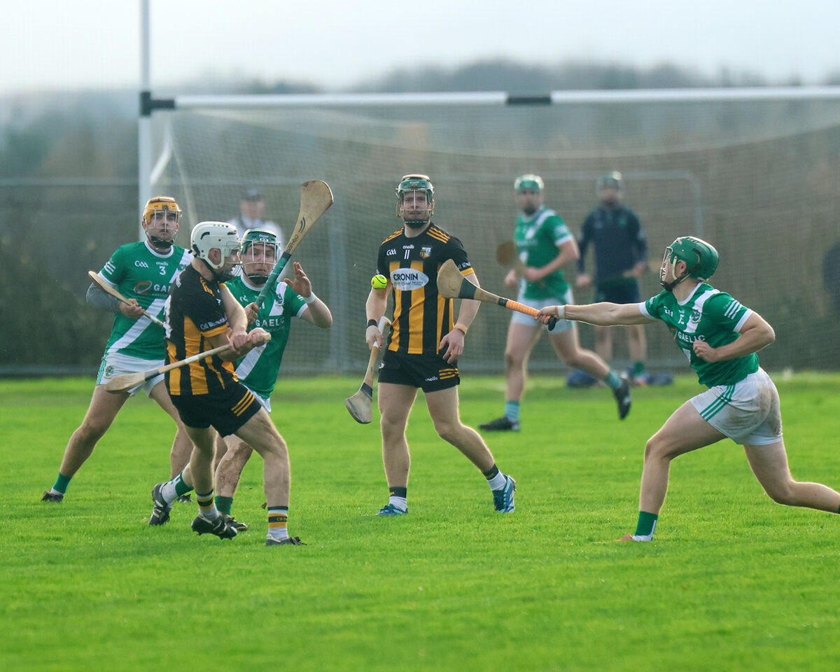 Kilbrittain's Eoin O'Neill clears his lines. Picture: Brendan Gleeson