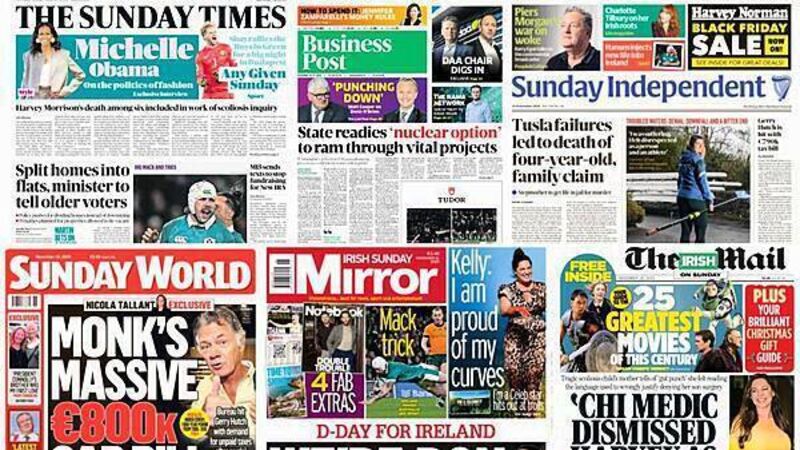 What the papers say: Sunday's front pages