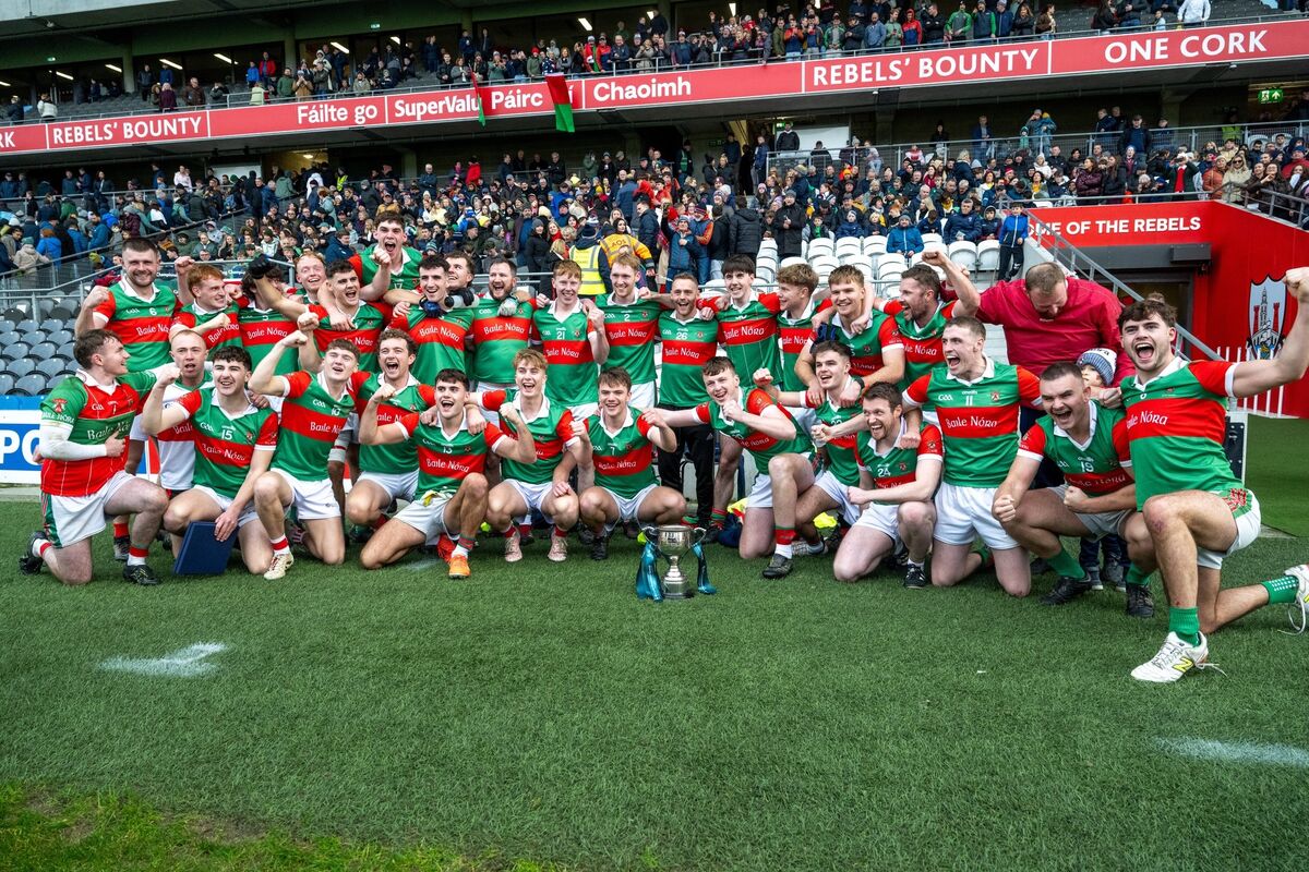 Ballinora’s players celebrate their win. Picture: Chani Anderson Ballinora’s players celebrate their win. Picture: Chani Anderson