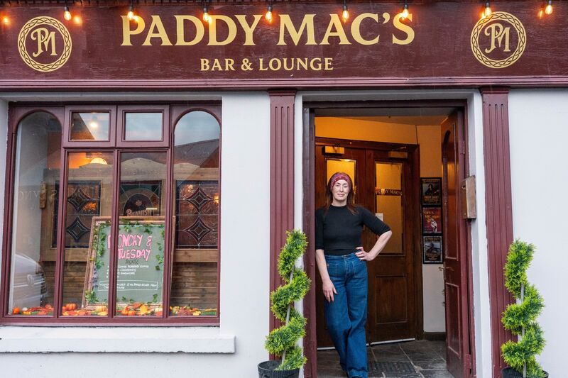 Aileen outside Paddy Mac’s in Coachford. The building has a long history and was originally a hotel. Picture: Noel Sweeney
Aileen outside Paddy Mac’s in Coachford. The building has a long history and was originally a hotel. Picture: Noel Sweeney