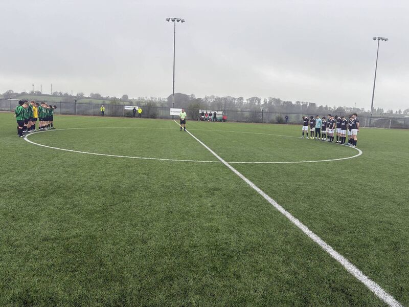 Youth Soccer: Mayfield United and Watergrasshill United with referee Jason Creamer holding a minute's silence on the passing of former Mayfield player and committee member Willie Lettis, before the U19 League 1A game at Mayfield Park. Youth Soccer: Mayfield United and Watergrasshill United with referee Jason Creamer holding a minute's silence on the passing of former Mayfield player and committee member Willie Lettis, before the U19 League 1A game at Mayfield Park.