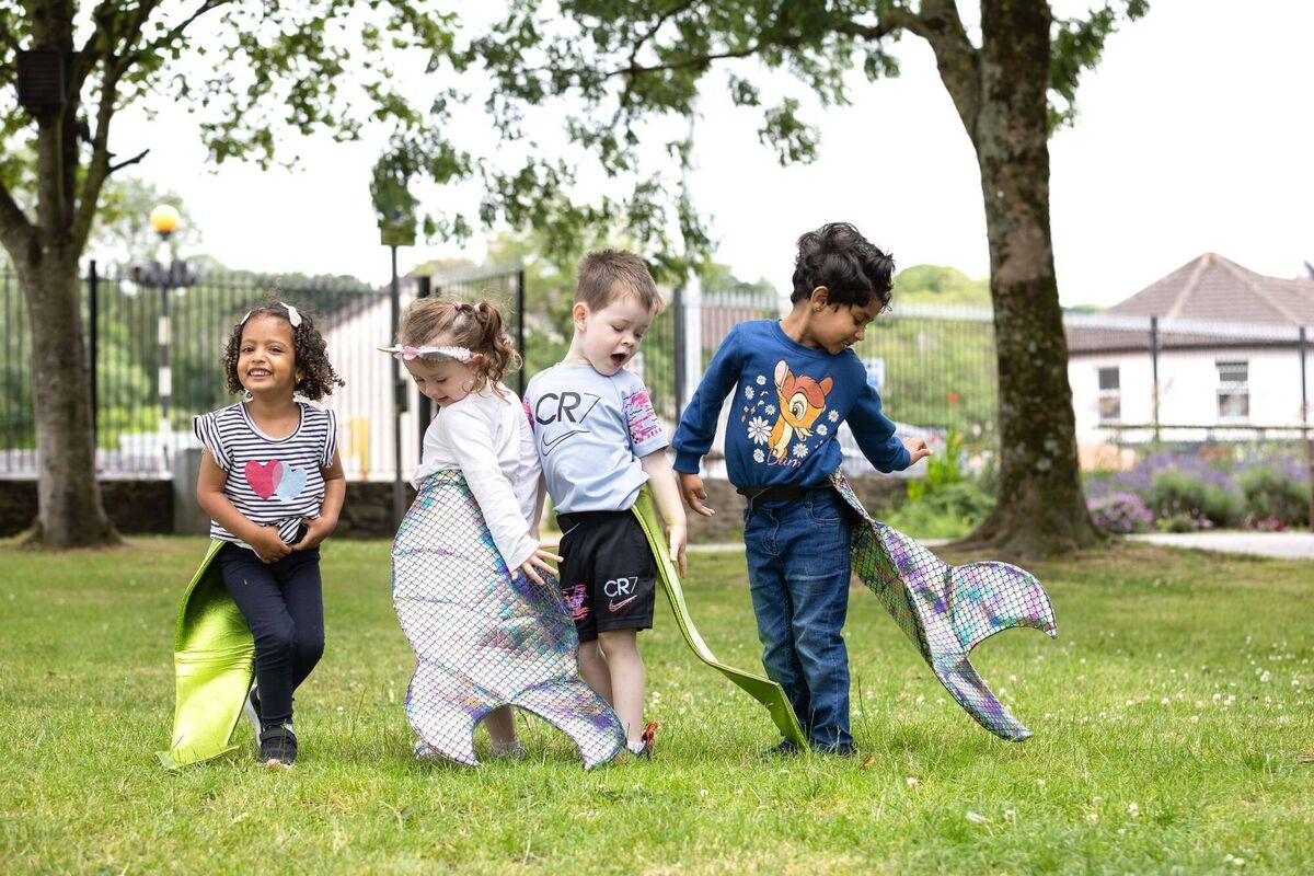 The new books, which come with mermaid and dragon's tails, were two years in the making. 