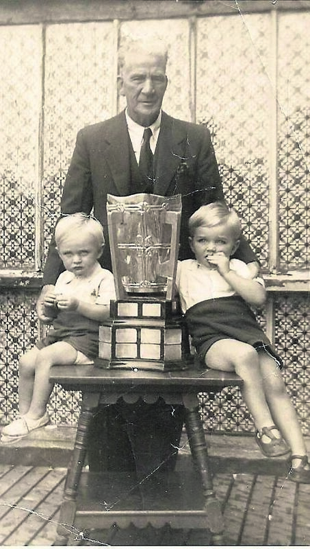 The legendary Jim ‘Tough’ Barry with Kieran and Martin Groeger and the Liam MacCarthy Cup The legendary Jim ‘Tough’ Barry with Kieran and Martin Groeger and the Liam MacCarthy Cup