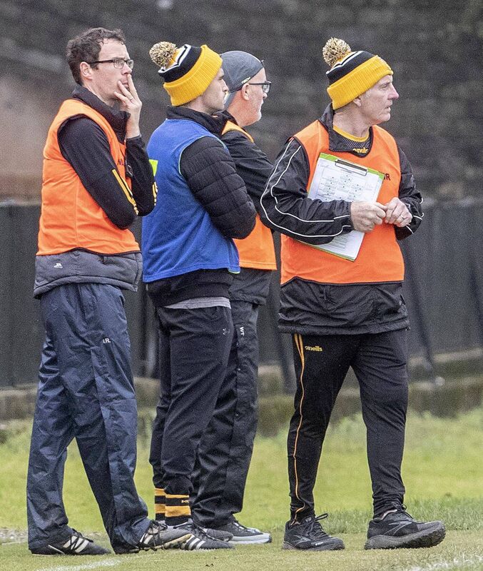 Buttevant manager Joey Hanlon with his selectors. Picture: Sean Byrne