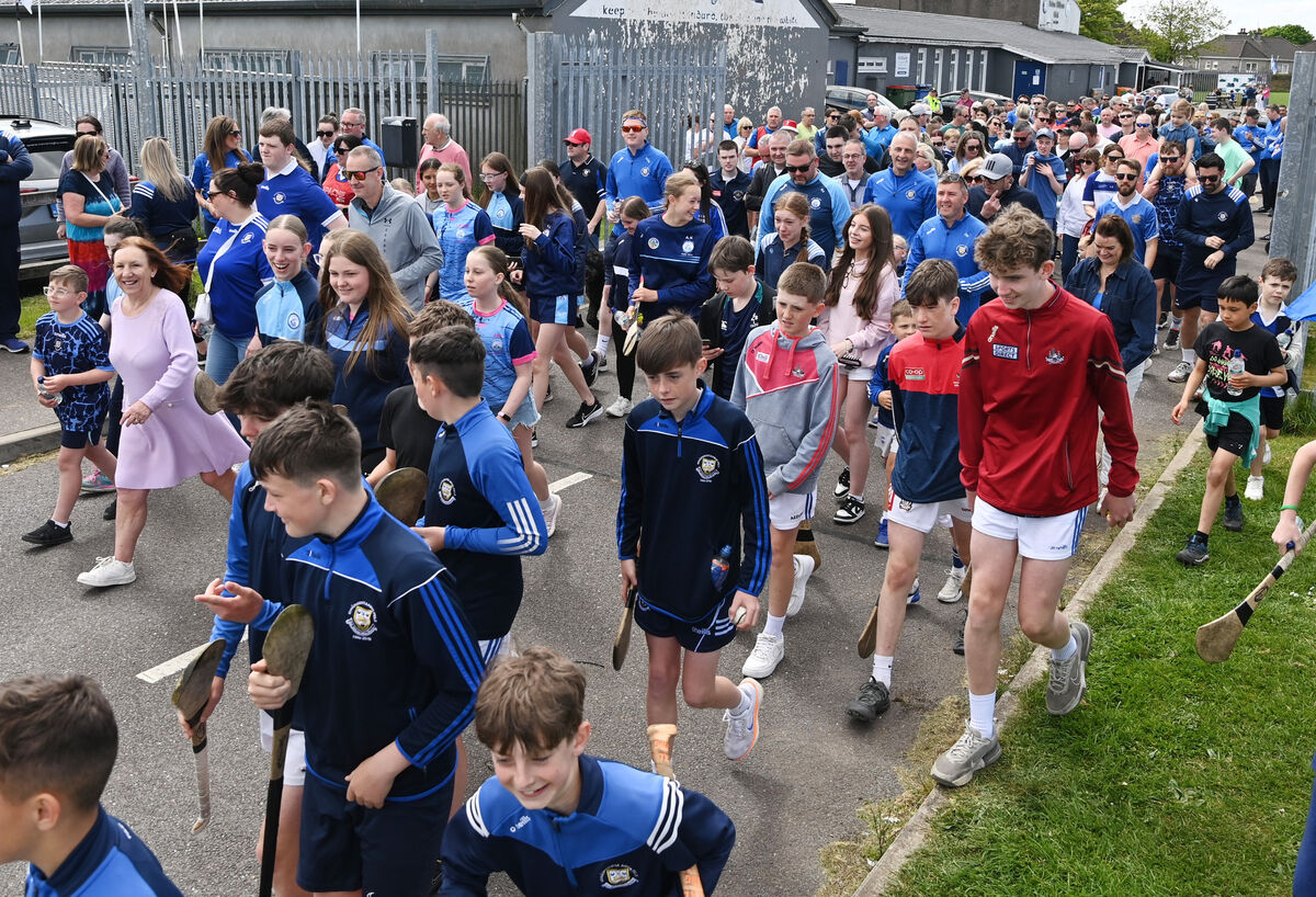 Crowds at the fundraising walk for Brian Dillons GAA club astro/ball wall development, back in May. Picture: Eddie O'Hare Crowds at the fundraising walk for Brian Dillons GAA club astro/ball wall development, back in May. Picture: Eddie O'Hare