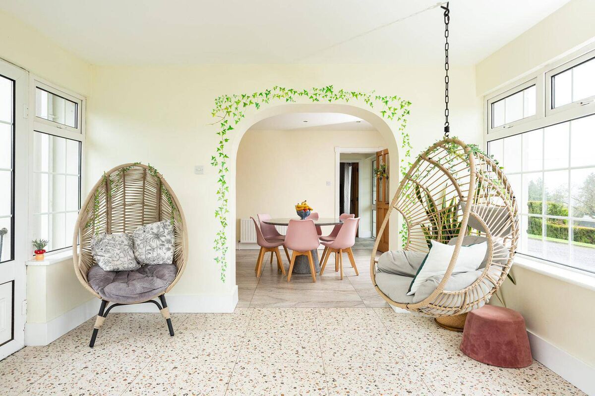 The interiors are bright and inviting. 