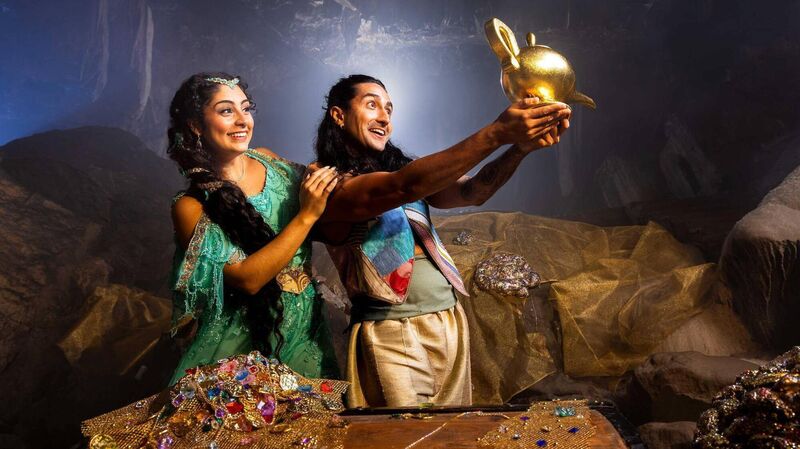 Issy Khogali and Anthony Sahota of Cork Opera House's upcoming Panto, Aladdin, pictured at Mitchelstown Caves. Picture: Michael O'Sullivan / OSM PHOTO despanto Issy Khogali and Anthony Sahota of Cork Opera House's upcoming Panto, Aladdin, pictured at Mitchelstown Caves. Picture: Michael O'Sullivan / OSM PHOTO despanto