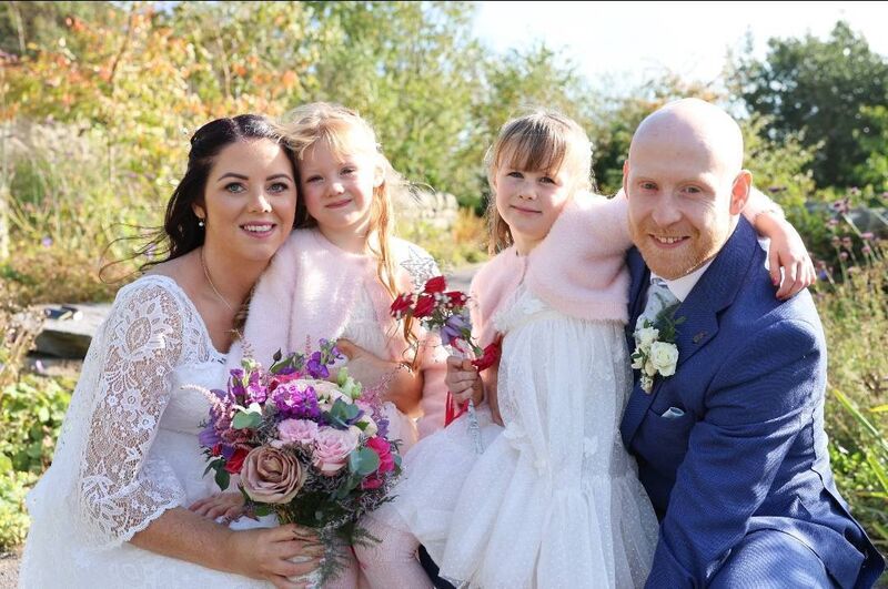 Breda and Tony pictured with their two daughters, Isla and Tírna.