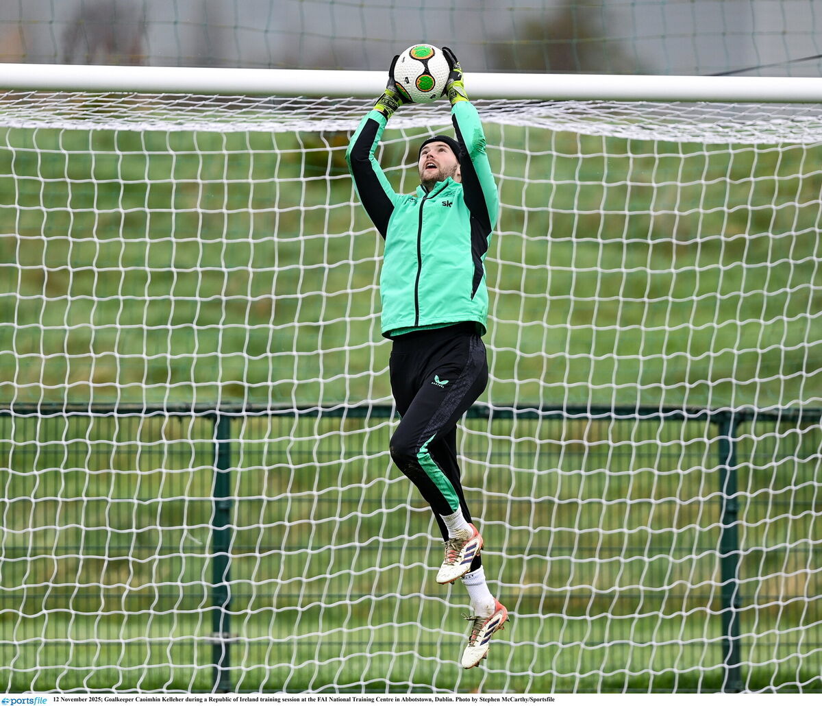 Caoimhín Kelleher during a Republic of Ireland training session. Picture: Stephen McCarthy/Sportsfile Caoimhín Kelleher during a Republic of Ireland training session. Picture: Stephen McCarthy/Sportsfile