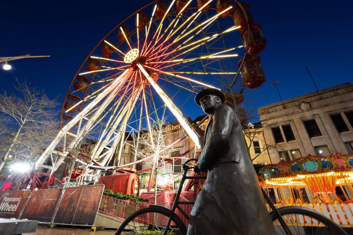 The Ferris Wheel/SOLAS on Grand Parade as part of Corkmas presented by Cork City Council 2024. Photo: Darragh Kane