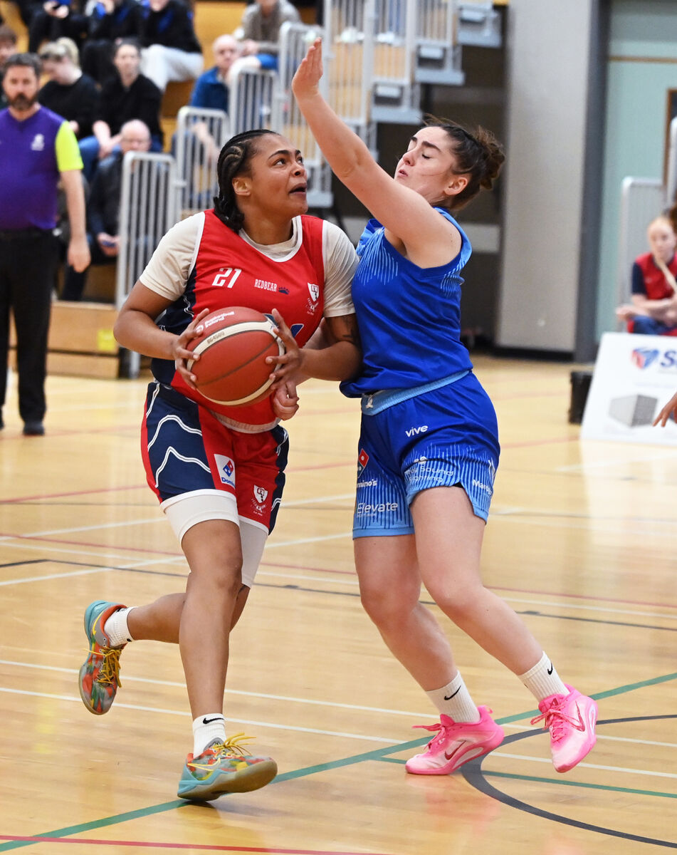 Gurranbraher Credit Union Brunell's Maddie Cluse takes on UCC Glanmire's Annaliese Murphy during the Domino's Women's Super League game at the Mardyke Arena. Picture: Eddie O'Hare