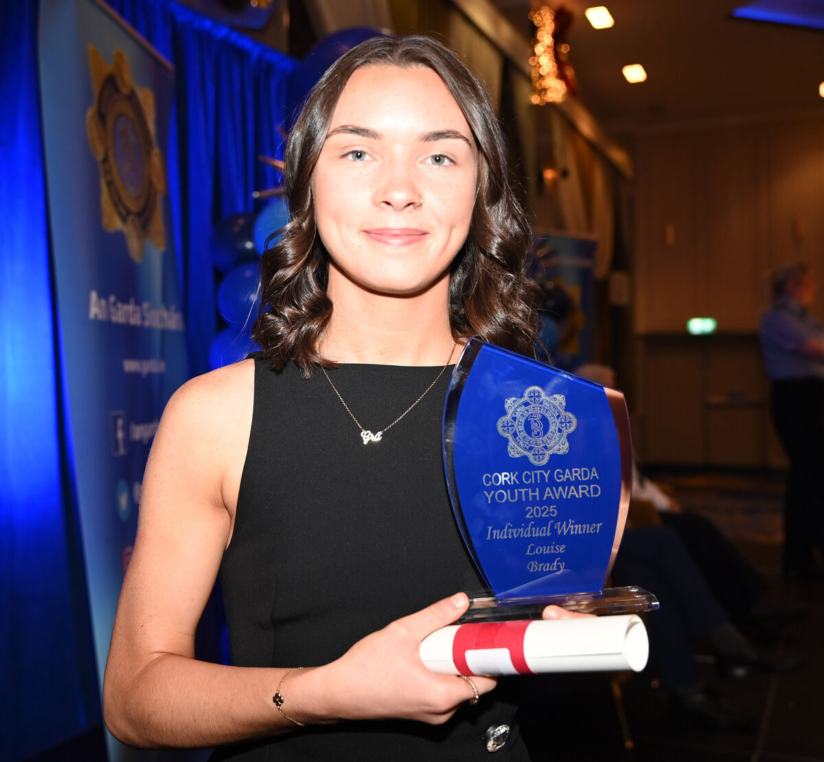 Louise Brady , who received an individual award at the Cork City Garda Youth awards 2025 at the Rochestown park hotel. Picture; Eddie O'Hare