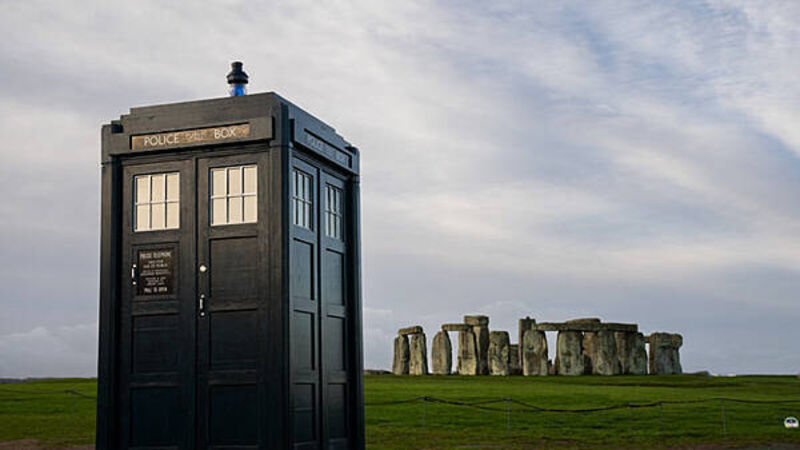 Tardis arrives at Stonehenge to mark Doctor Who Day
