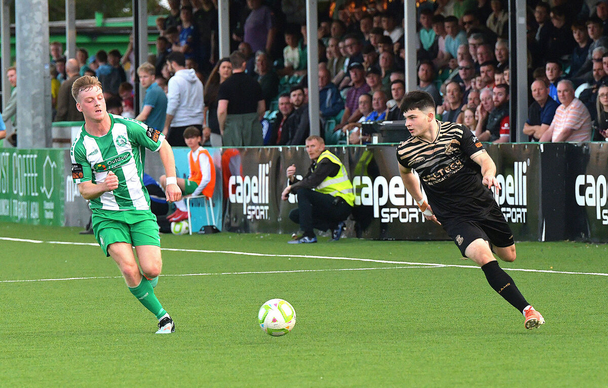  Luka Le Bervet, Cobh Ramblers in action against Bray Wanderers. Picture: Moya Nolan